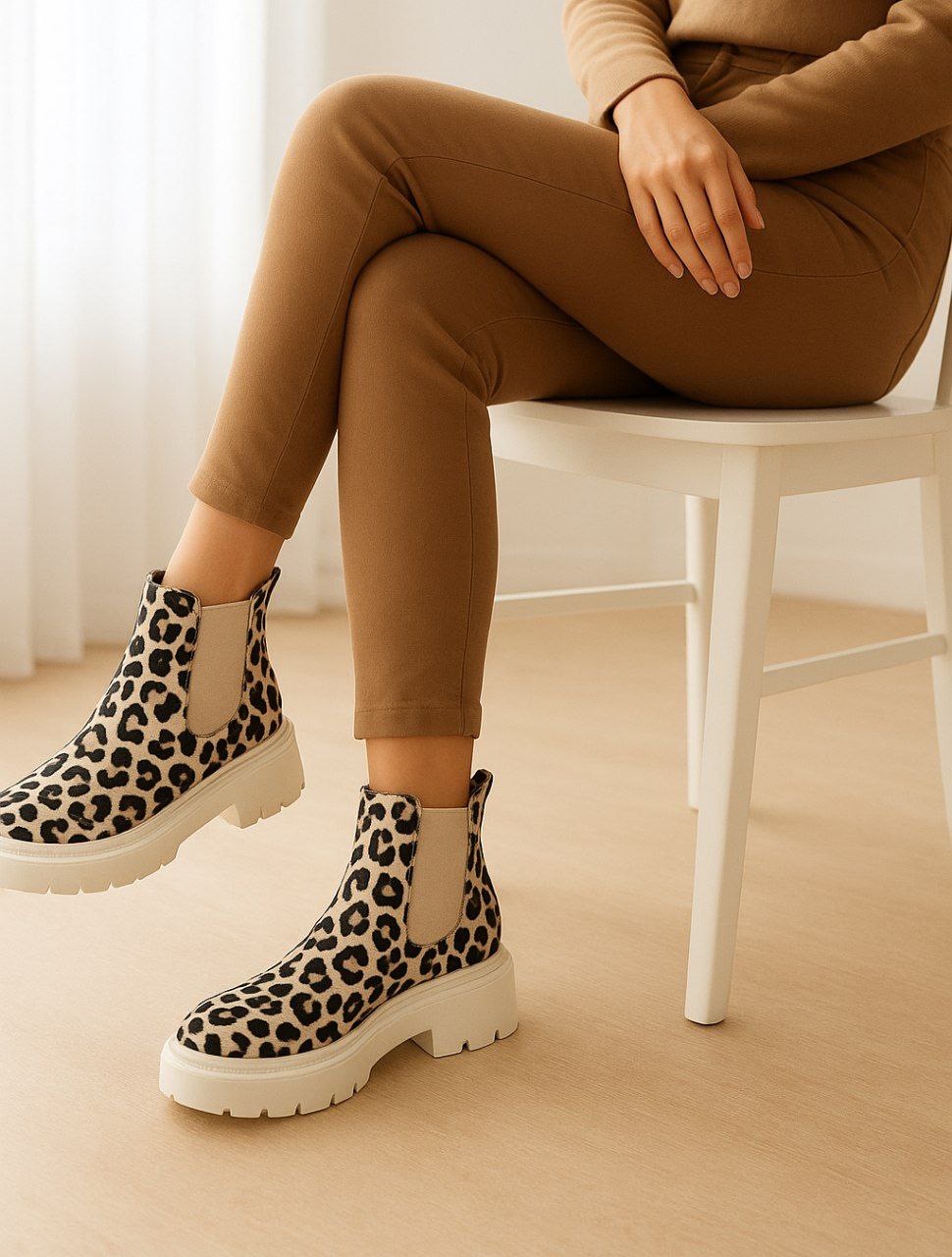 نیمبوت پلنگی دخترانه جنس سوییت ارسال رایگان