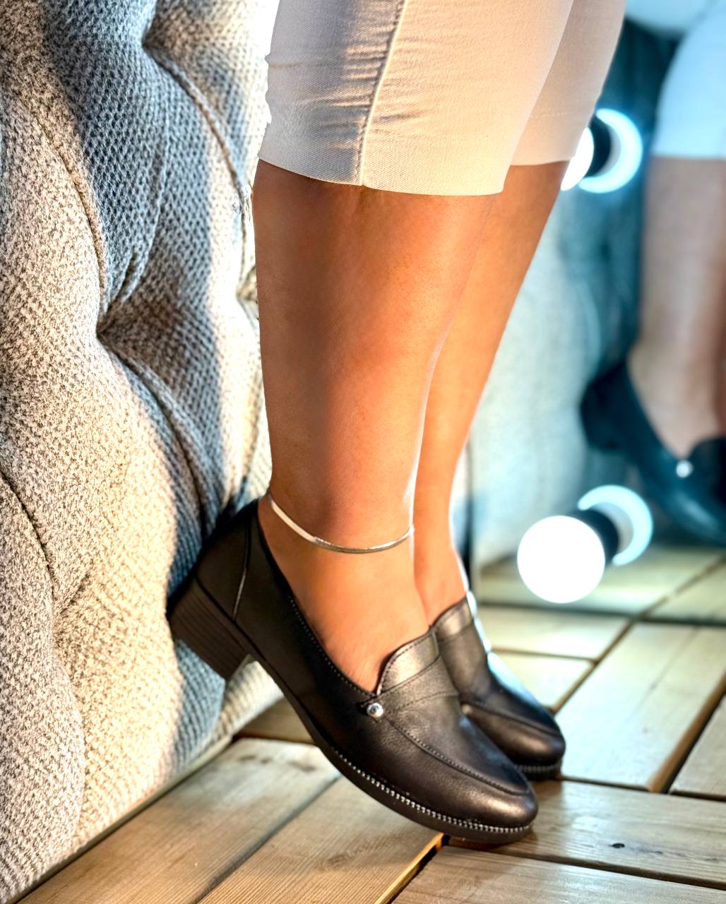 کفش کالج زنانه جنس چرم ارسال رایگان